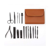 ست مانیکور و پدیکور مدل 12-Leather مجموعه 12 عددی